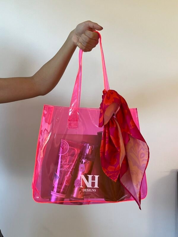 Transparent Tote Bag Fushia