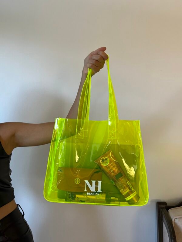 Transparent Tote Bag Yellow