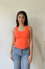 Basic Squared Top Orange