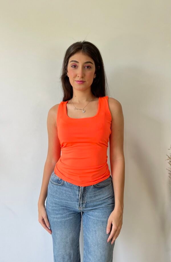 Basic Squared Top Orange