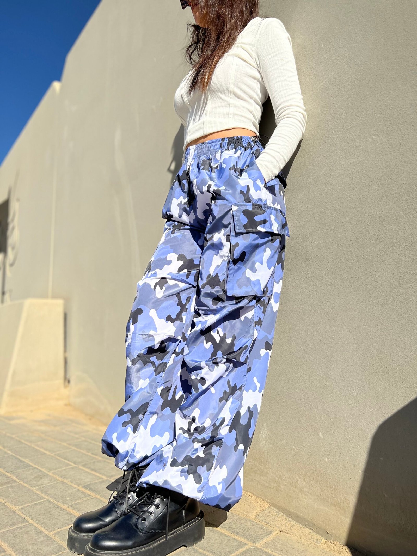 Camo Pants Blue - Image 3