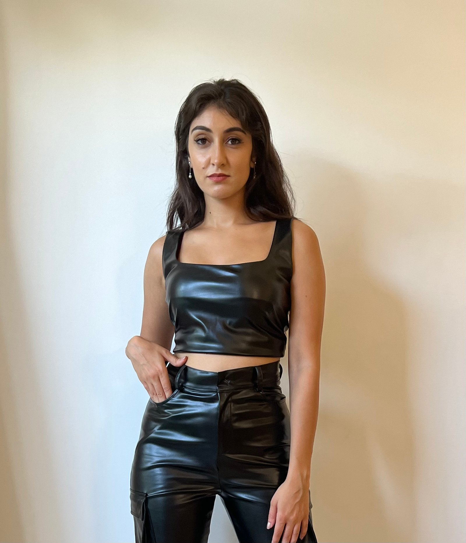 Leather Squared Top - Image 2