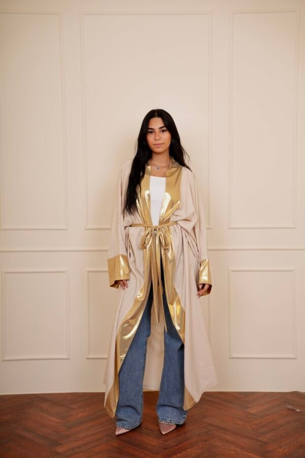 Gold & Beige kaftan - Image 6