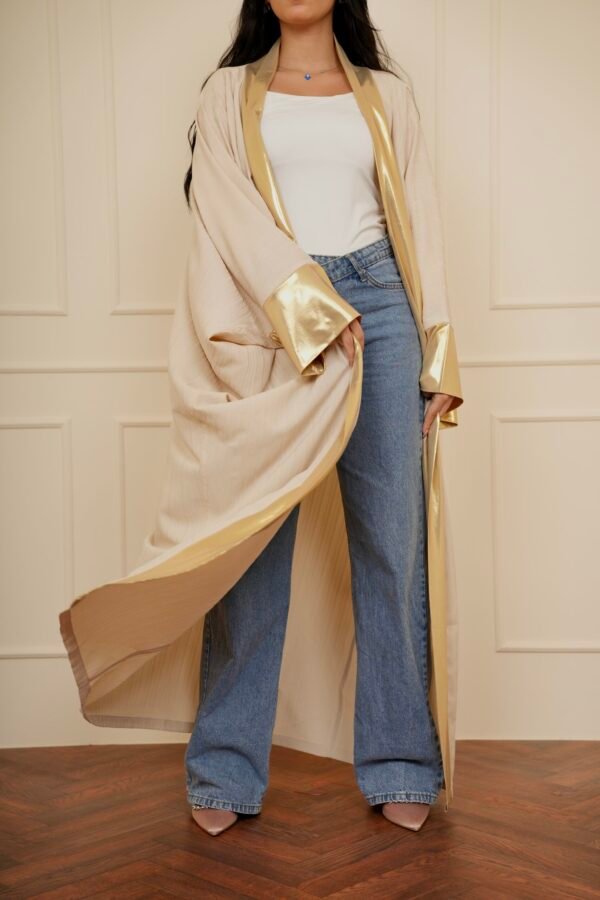 Gold & Beige kaftan - Image 2