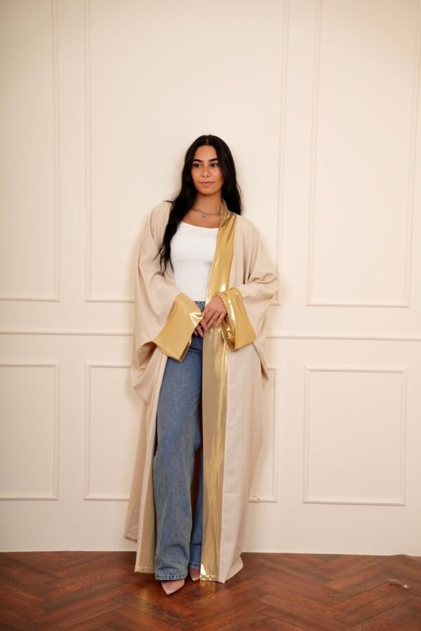 Gold & Beige kaftan - Image 4