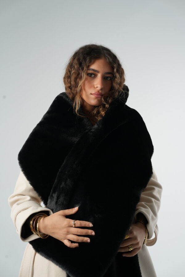 Faux Fur Shawl - Image 4