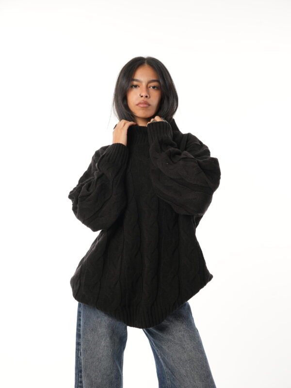 Braided Knit Pullover