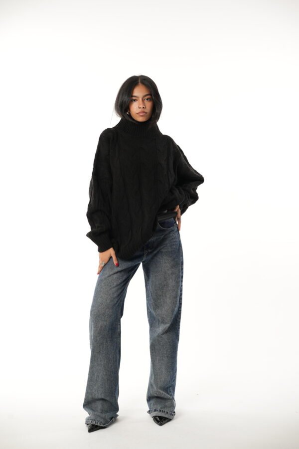 Braided Knit Pullover - Image 3