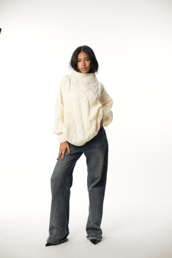 Braided Knit Pullover - Image 6