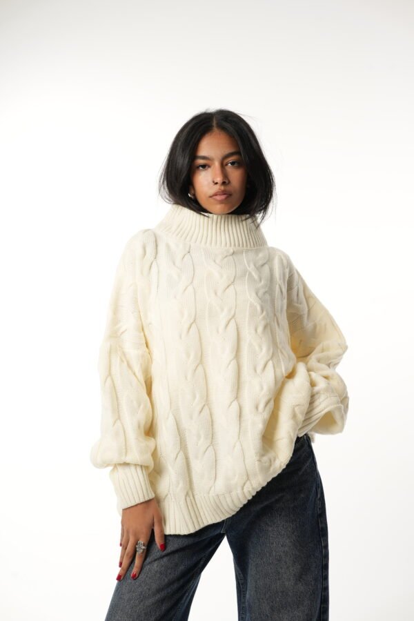 Braided Knit Pullover - Image 8