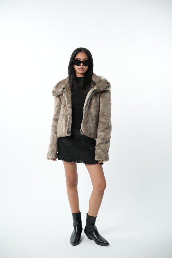 faux fur jacket - Image 2