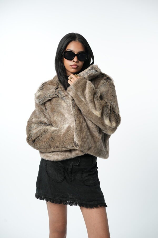 faux fur jacket - Image 8