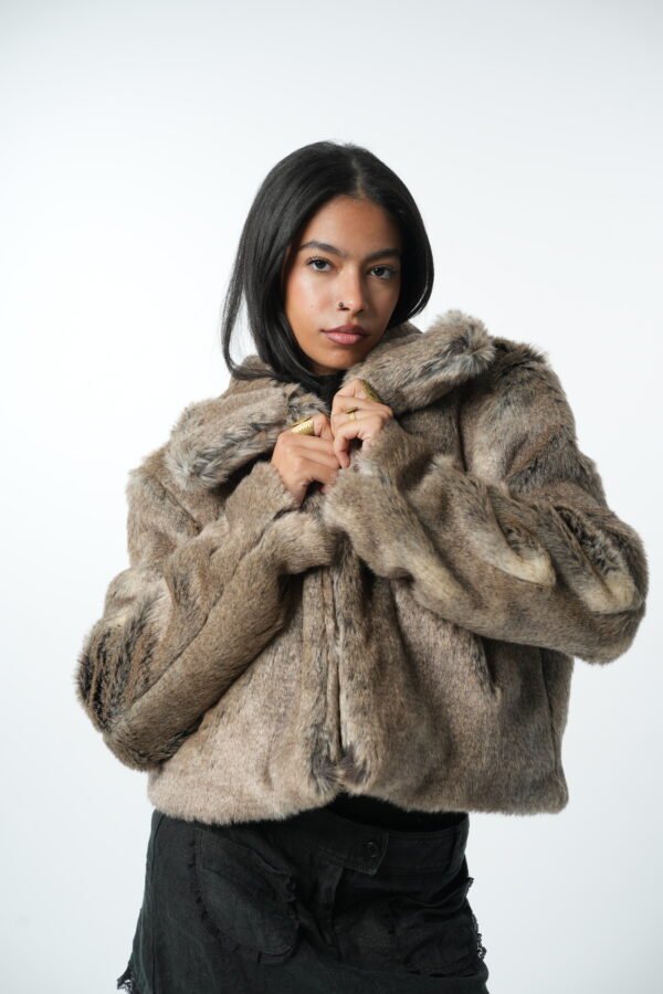 faux fur jacket - Image 7