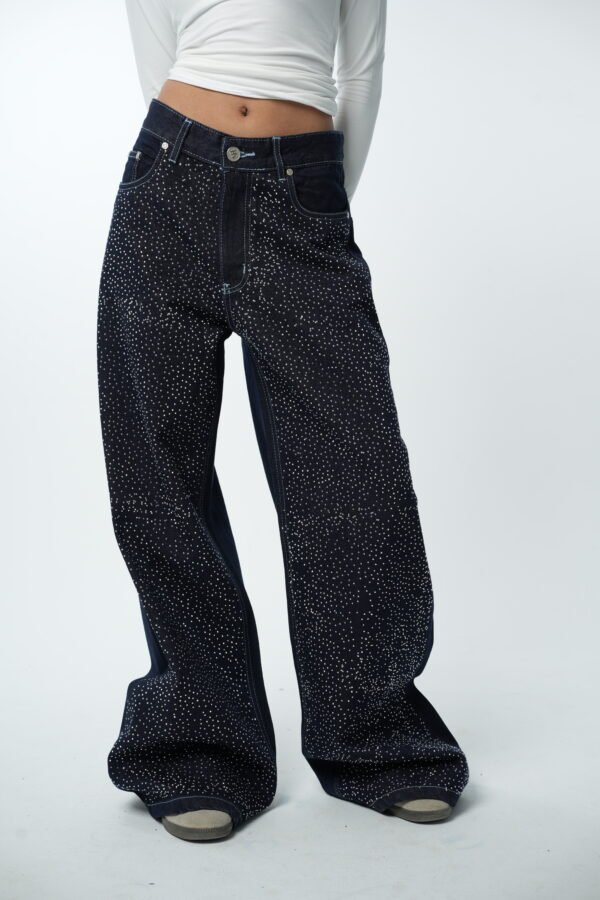 Raw Rhinestone Denim