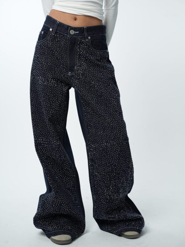 Raw Rhinestone Denim