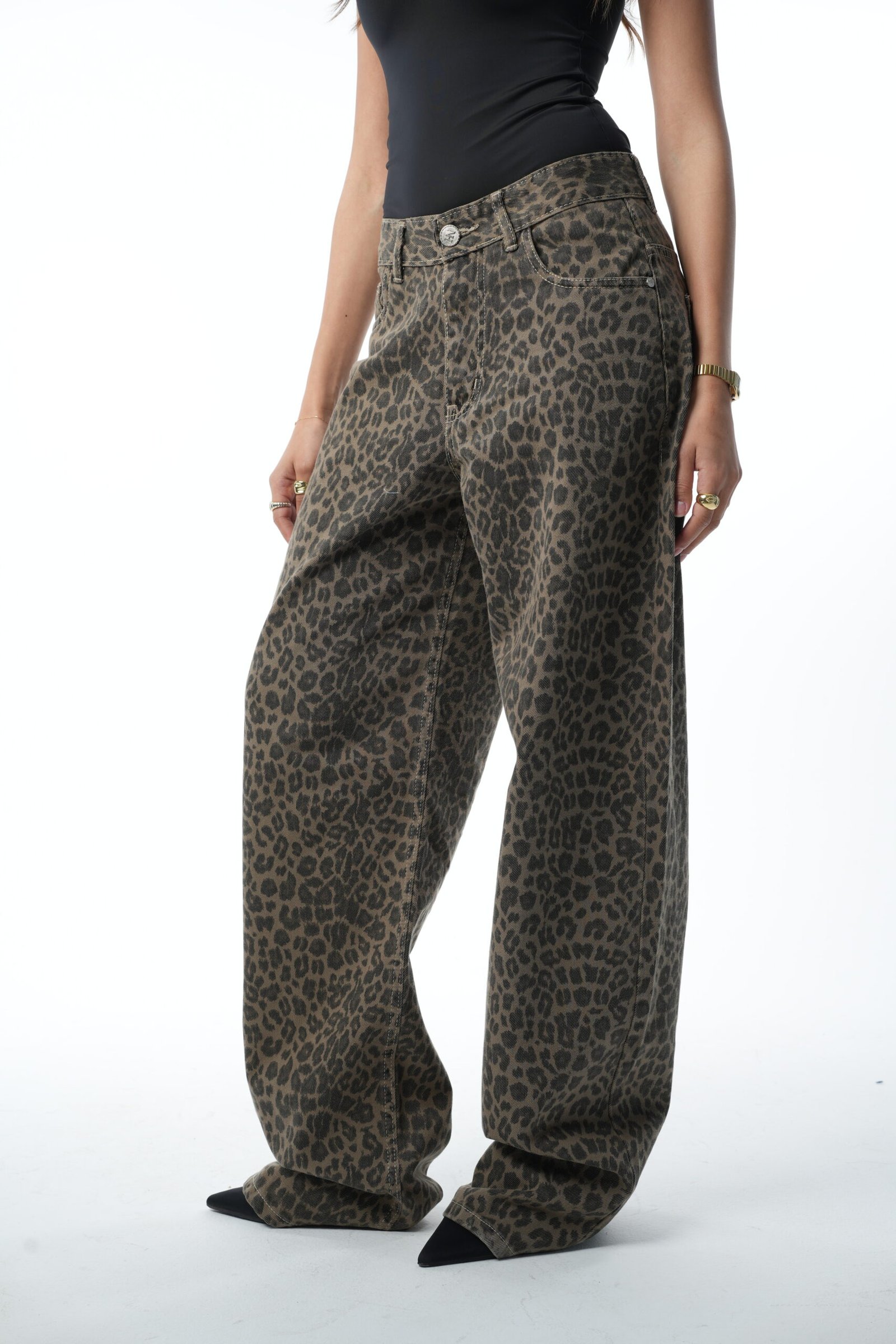 Leopard Denim pants - Image 2