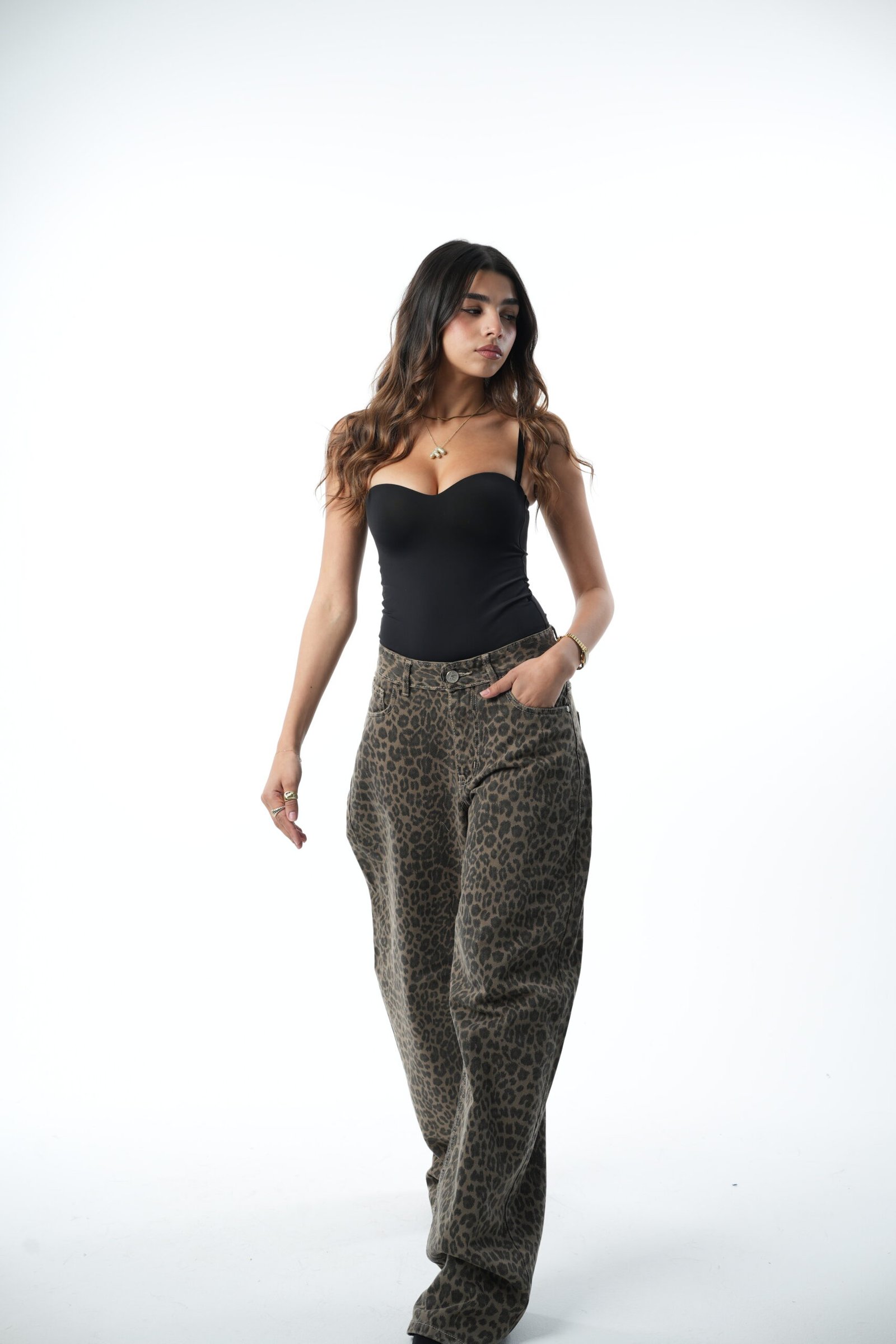 Leopard Denim pants - Image 8