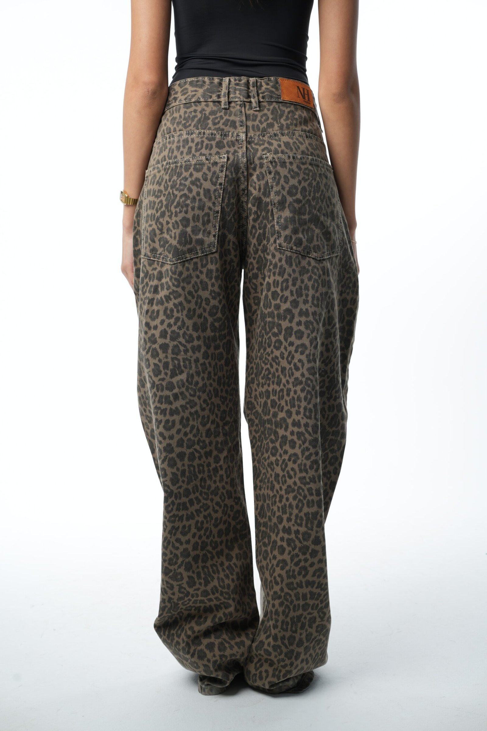 Leopard Denim pants - Image 5