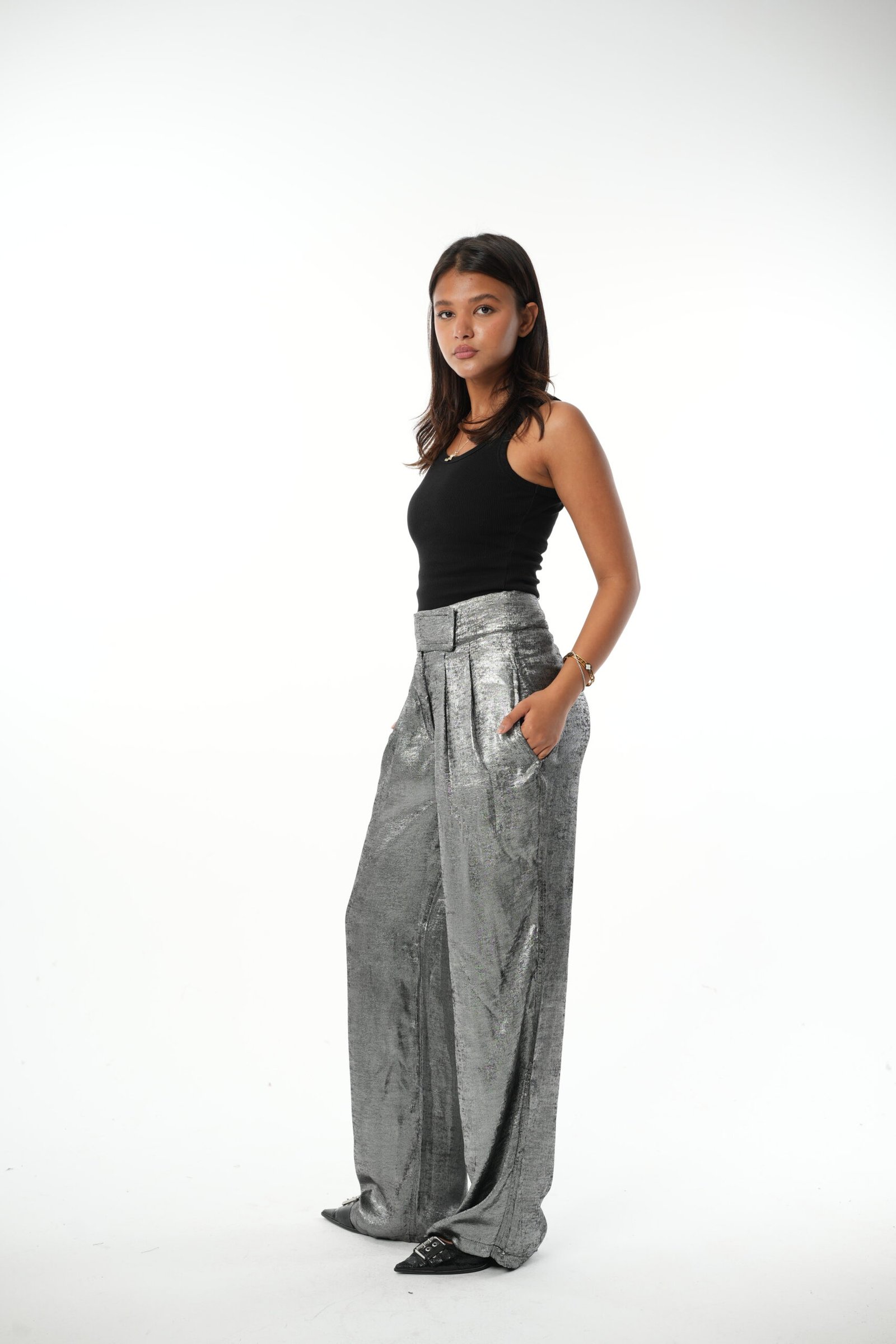 Shimmer Tailored Pants - Image 8