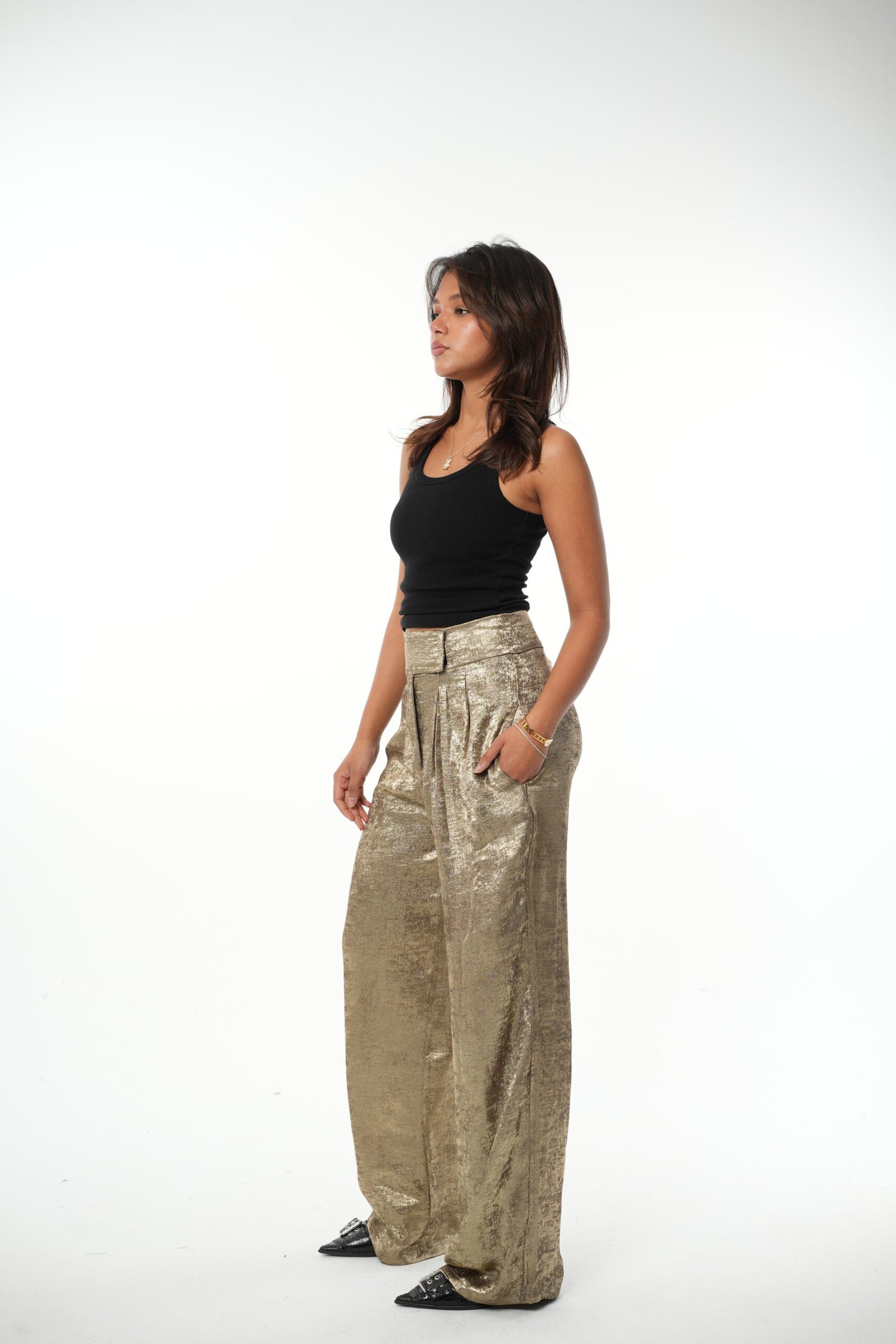 Shimmer Tailored Pants - Image 3