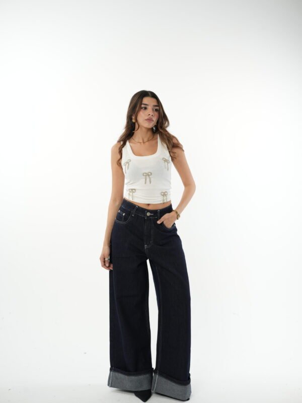 Blue Bended raw denim