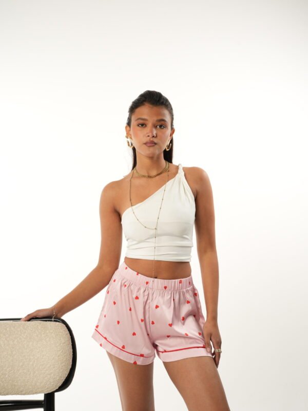 Pink Mini hearts Short