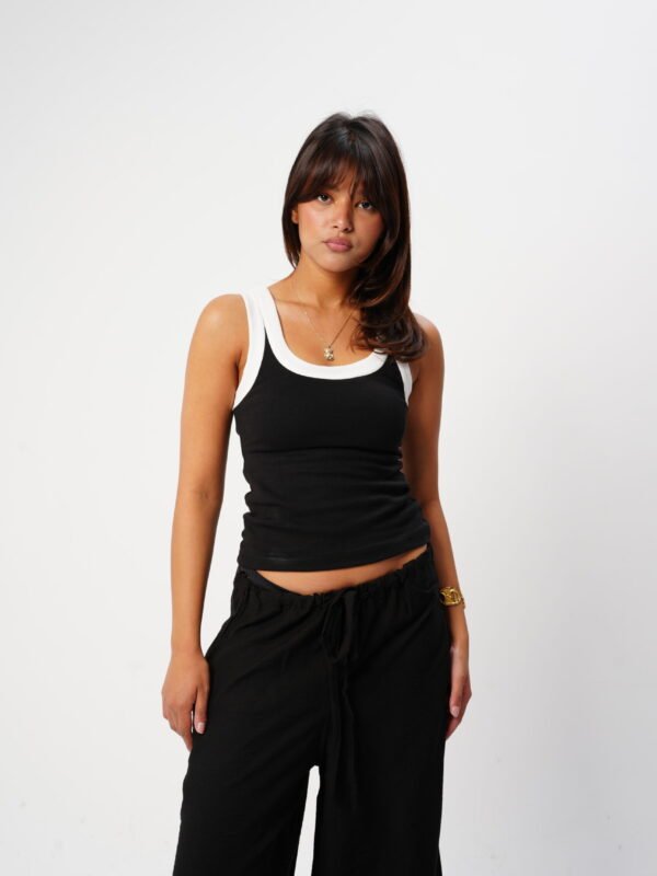 B & w Tank Top