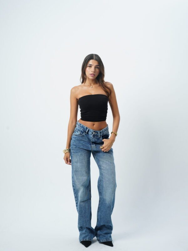 Dark Blue MID-RISE straight