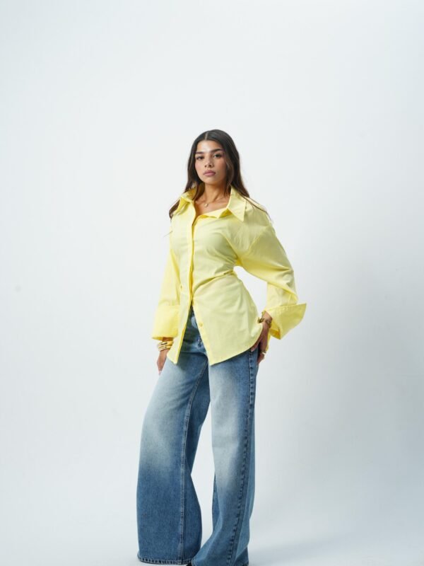 Yellow waisted chemise