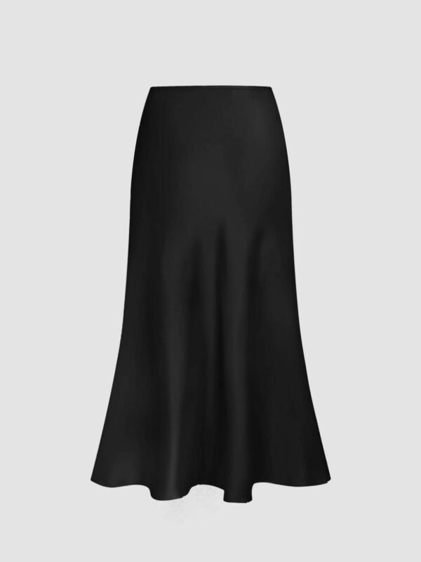 Satin Midi skirt
