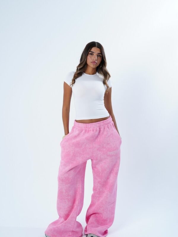 Pink cotton candy washed sweats