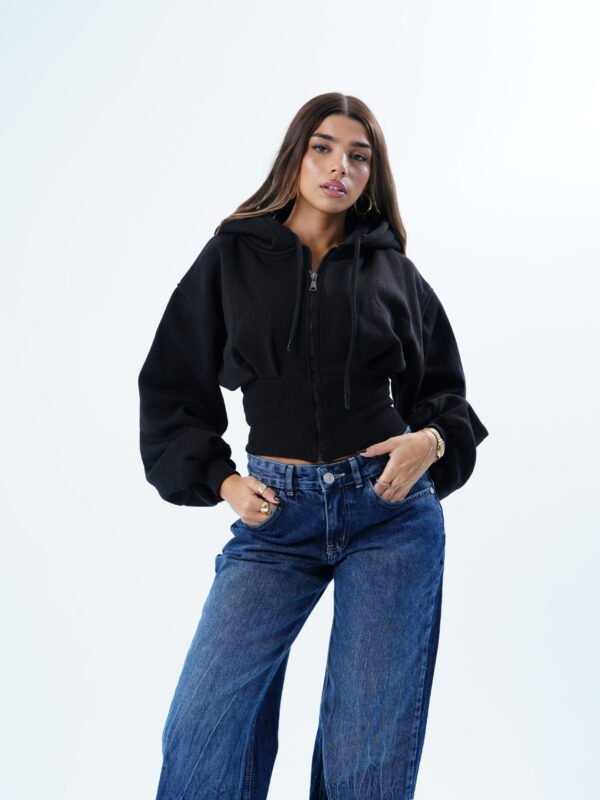 Black Corset hoodie,