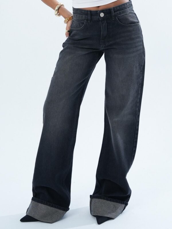 Washed Black FOLDED Denim