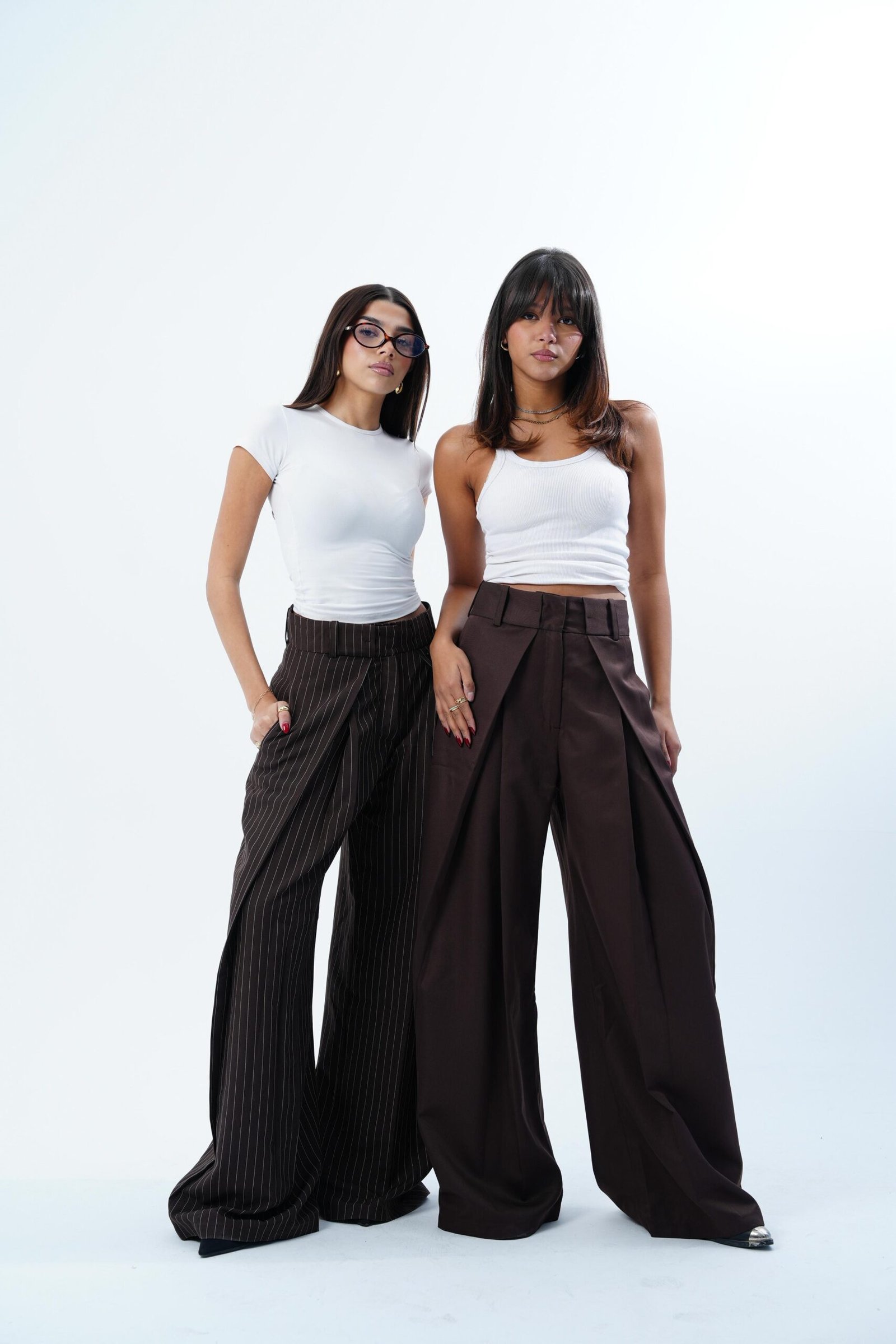 STRIPPED FOLDED TAILORED PANTS - Image 27