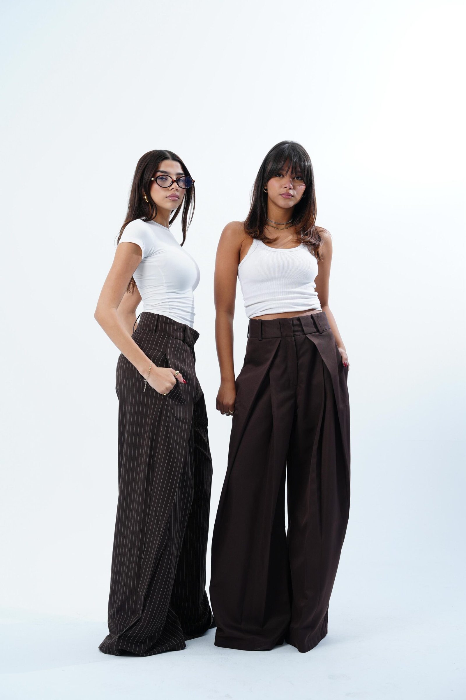 STRIPPED FOLDED TAILORED PANTS - Image 26
