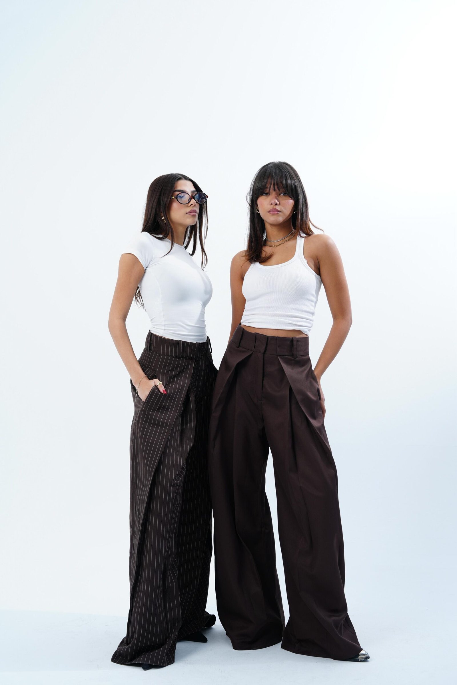 STRIPPED FOLDED TAILORED PANTS - Image 24