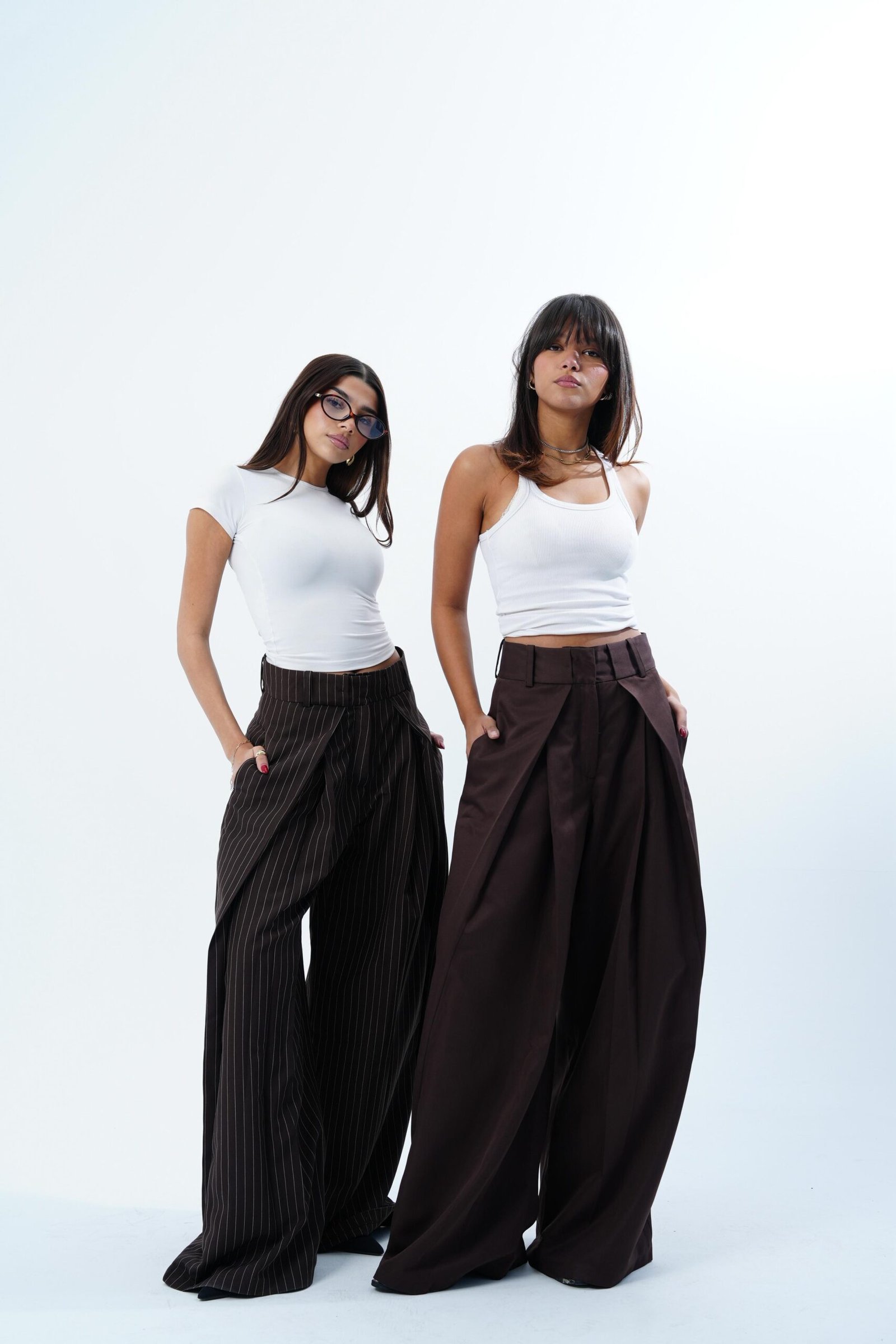 STRIPPED FOLDED TAILORED PANTS - Image 23