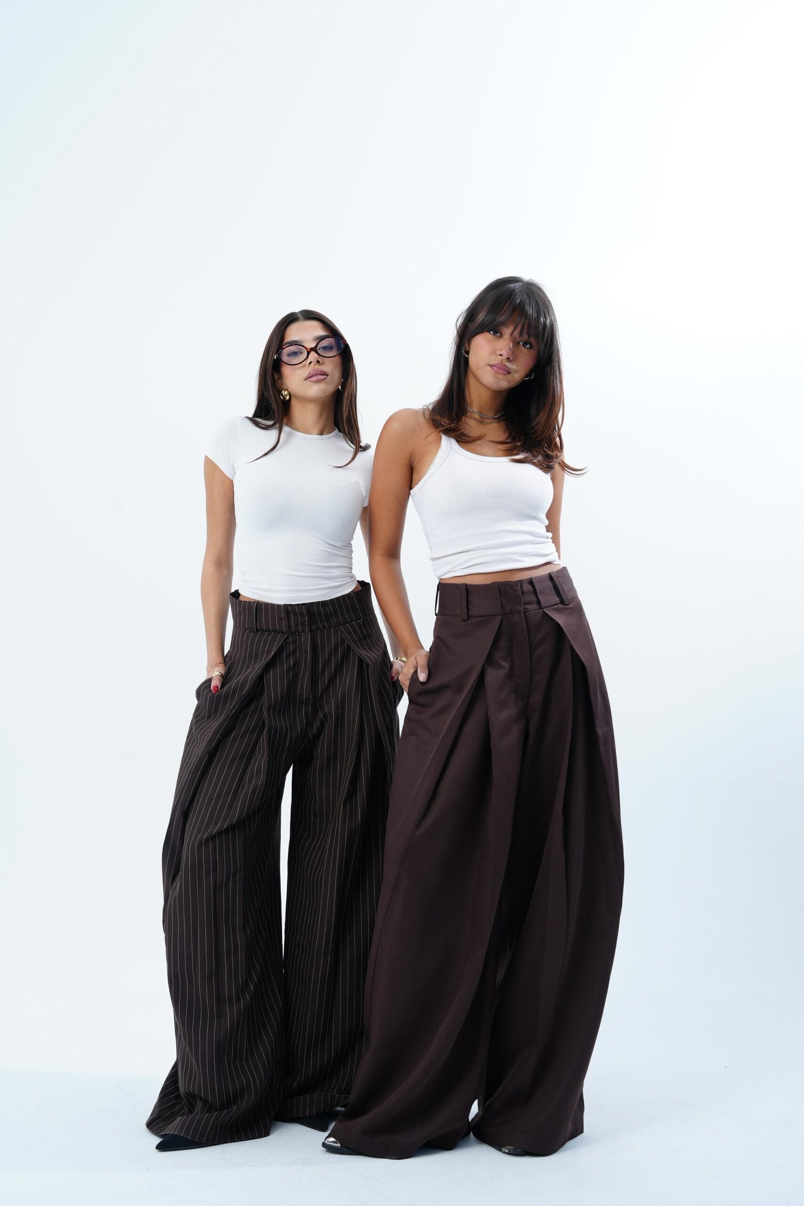 STRIPPED FOLDED TAILORED PANTS - Image 22