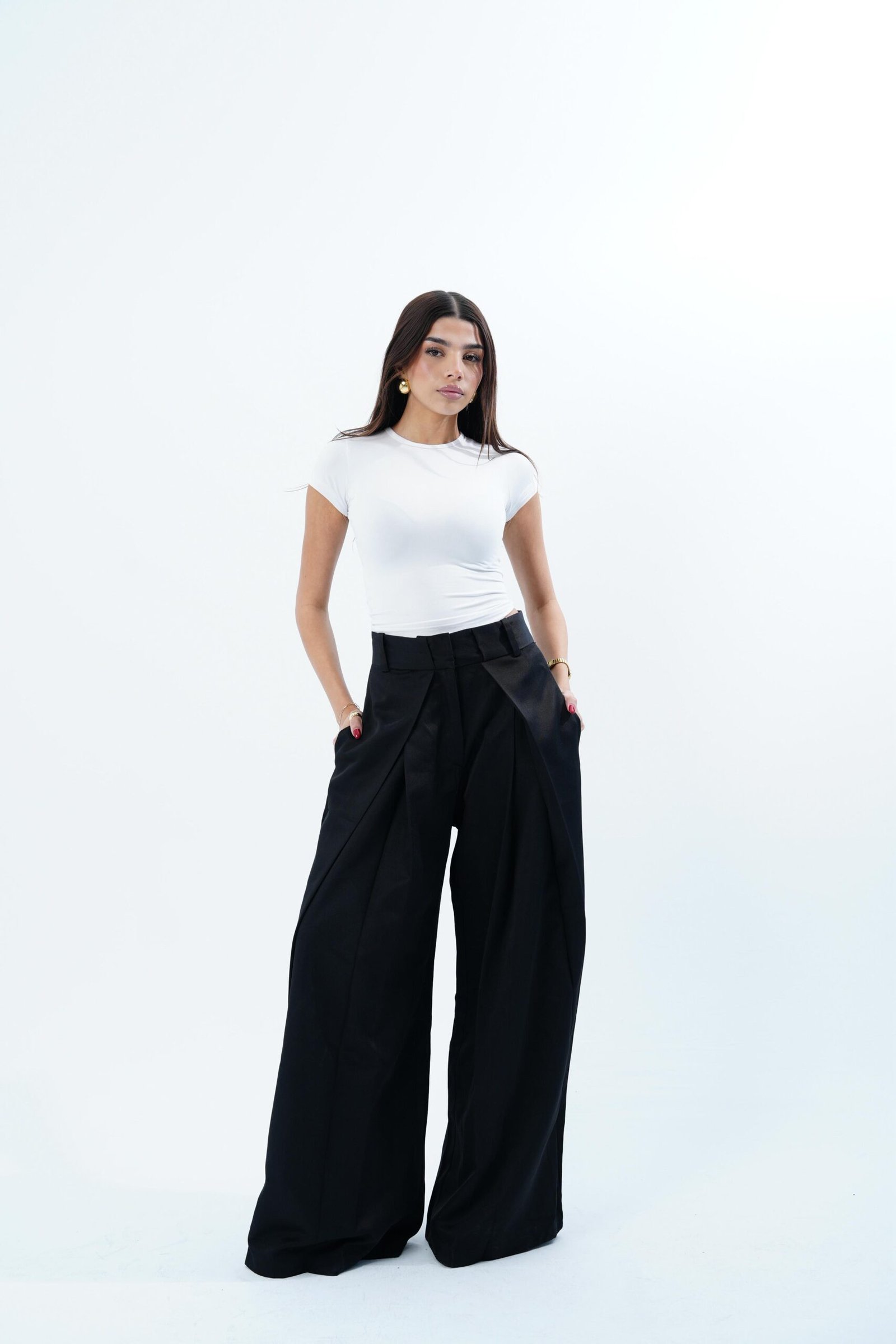 FOLDED TAILORED PANTS