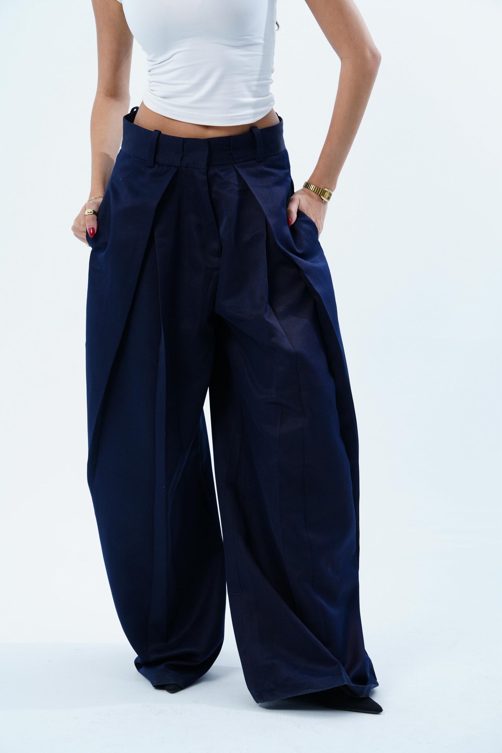 FOLDED TAILORED PANTS - Image 3