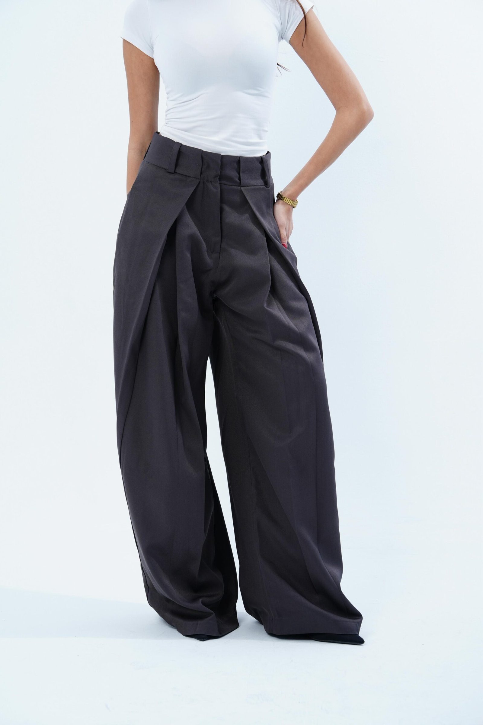 FOLDED TAILORED PANTS - Image 8