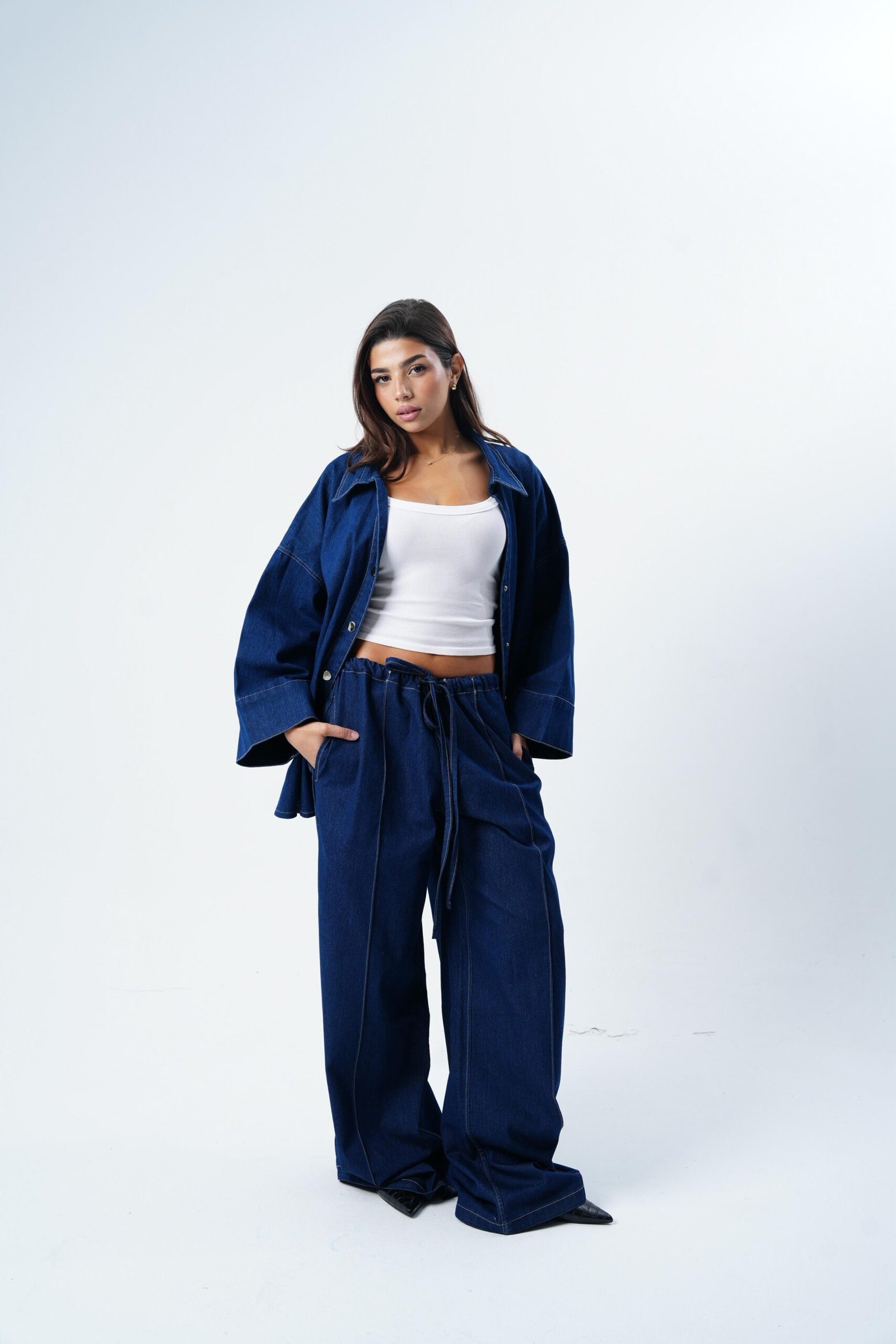 light jeans oversized Chemise - Image 2