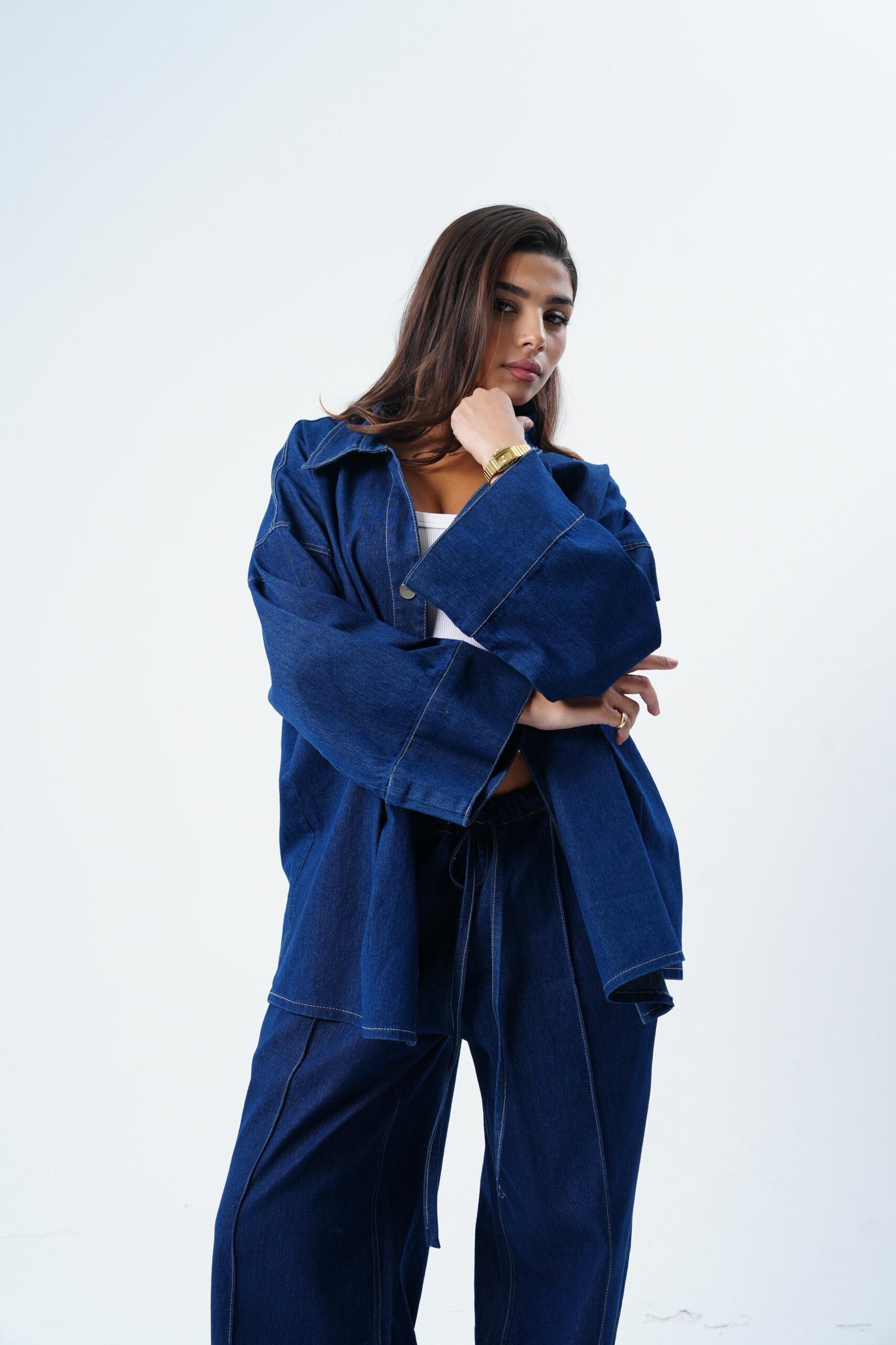 light jeans oversized Chemise - Image 4