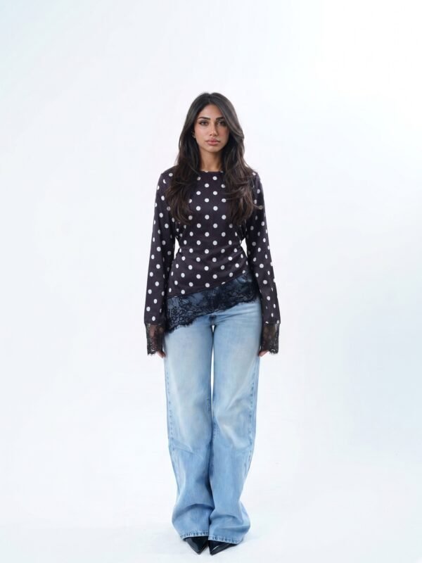 THE POLKA WAISTED TOP