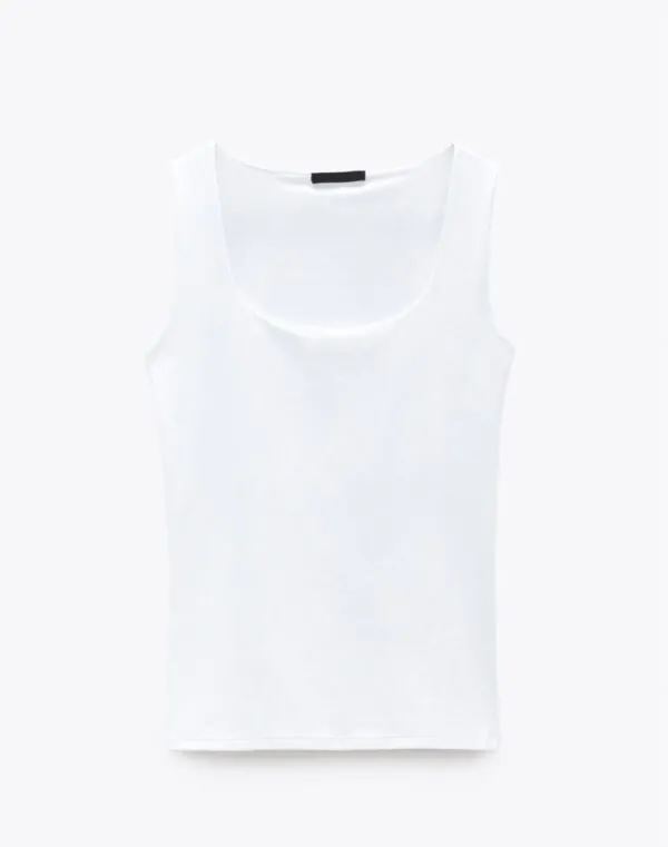 Basic Squared Top White