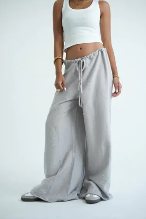 Extra Wide leg linen pants