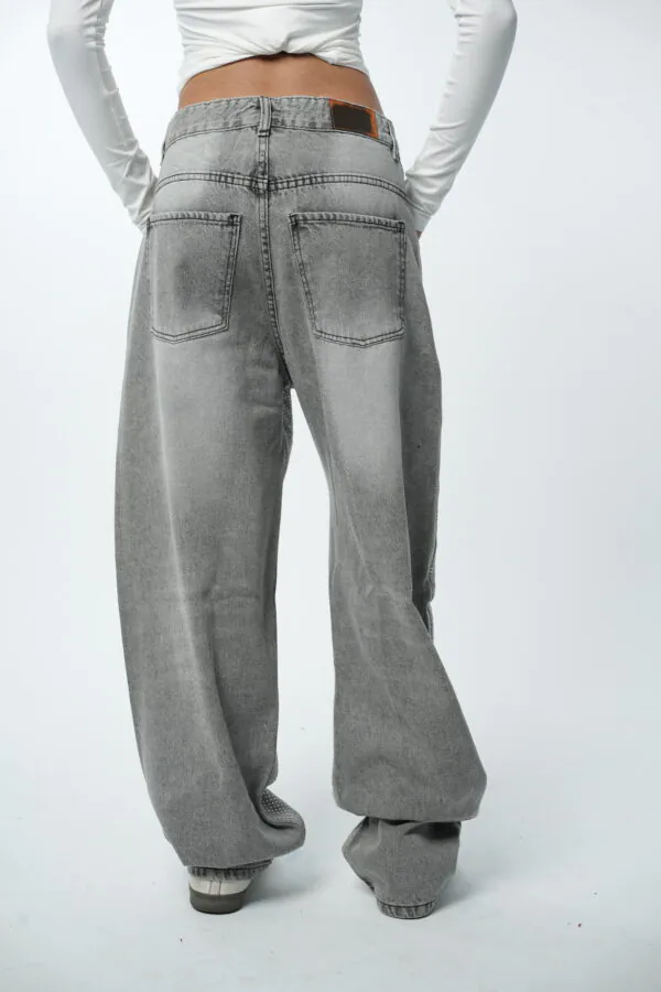 Grey Rhinestone Denim - Image 2